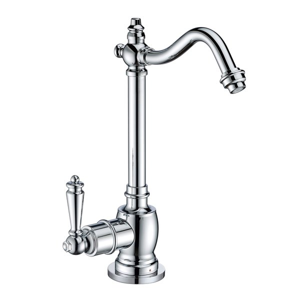Whitehaus Point Of Use Instant Hot Water Drinking Faucet W/ Traditional Swivel S WHFH-H1006-C